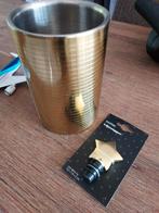 Gouden wijnkoeler & wijnstopper Blokker, Huis en Inrichting, Ophalen of Verzenden, Zo goed als nieuw