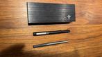 Parker 25 ( 25B ) zwart epoxy coated + parker 15, Verzamelen, Pennenverzamelingen, Gebruikt, Parker, Met doosje, Ophalen of Verzenden