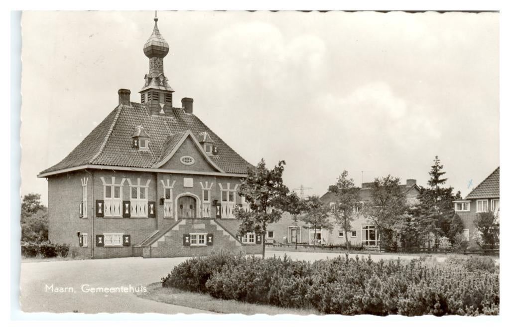 Maarn, Gemeentehuis, Ophalen of Verzenden, 1960 tot 1980, Gelopen, Utrecht