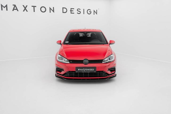 Maxton Design Bumper lip V.9 Volkswagen Golf R Line Mk7 FL, Auto diversen, Tuning en Styling, Ophalen of Verzenden