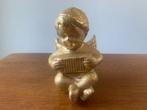 "Engel met Accordeon" Keramiek/Goud Nieuw, Diversen, Kerst, Ophalen of Verzenden, Nieuw