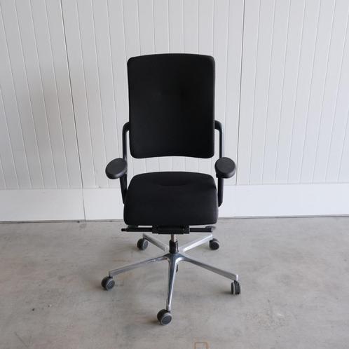Grahl Xenium Bureaustoel, Zwarte stof, Chroom onderstel, Huis en Inrichting, Bureaustoelen, Gebruikt, Bureaustoel, Zwart, Ergonomisch