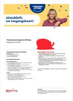 5x toegang Efteling as zaterdag inclusief parkeren., Tickets en Kaartjes, Drie personen of meer, Overige soorten, Pretpark