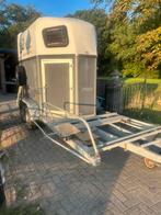 2 paards mentrailer boeckmann, Dieren en Toebehoren, Ophalen, Gebruikt, Hout, 2-paards trailer
