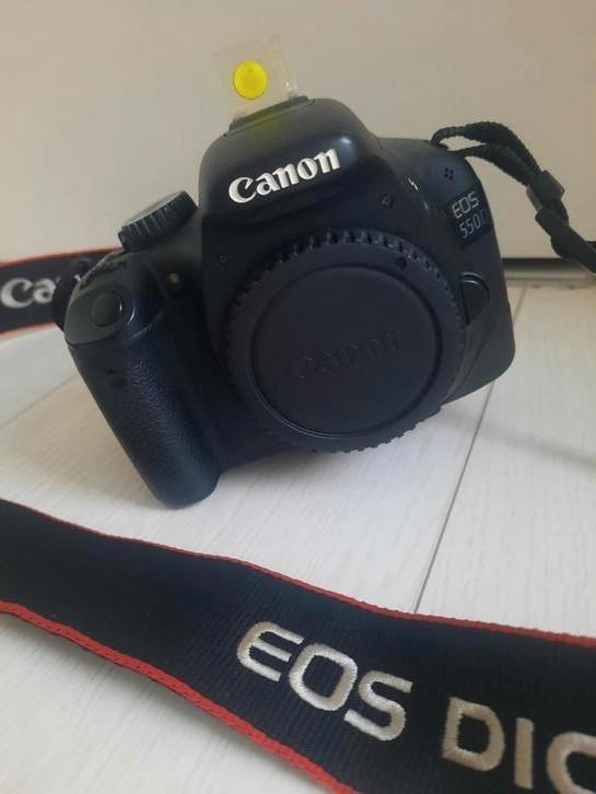 Canon EOS 550D fotocamera met toebehoren, Audio, Tv en Foto, Fotocamera's Digitaal, Zo goed als nieuw, Canon, Geen optische zoom