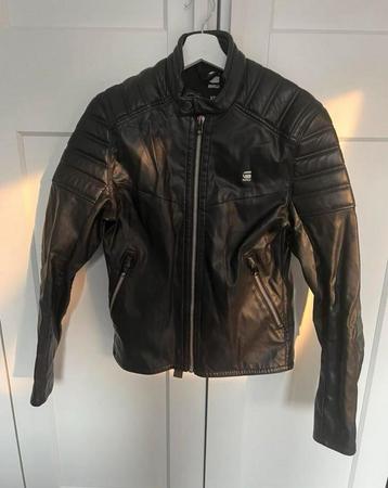 Kalfsleren G star jas maat S Nieuwstaat bikerjacket beschikbaar voor biedingen