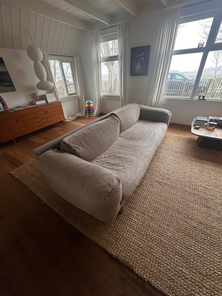 Muuto bank zandkleur - opknapper, Ophalen, 250 tot 300 cm, Gebruikt, 75 tot 100 cm