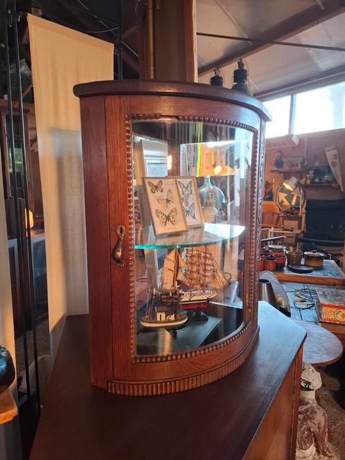 Vintage vitrinekastje antiek toonbank vitrinekastje vitrine, Huis en Inrichting, Kasten | Vitrinekasten, Minder dan 100 cm, 50 tot 100 cm