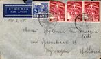 Nederlands Indië - Frankering - 1937 - Nijmegen, Postzegels en Munten, Brieven en Enveloppen | Nederland, Ophalen of Verzenden