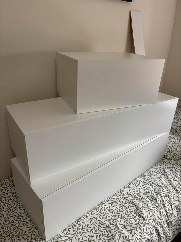 3 Witte Ladekasten - Nieuw, Alleen In Elkaar Gezet!, Huis en Inrichting, Kasten | Kledingkasten, Nieuw, Minder dan 100 cm, 50 tot 100 cm