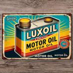 Luxoil Motor oil. Metalen bord 20x30cm, Verzenden, Nieuw, Reclamebord