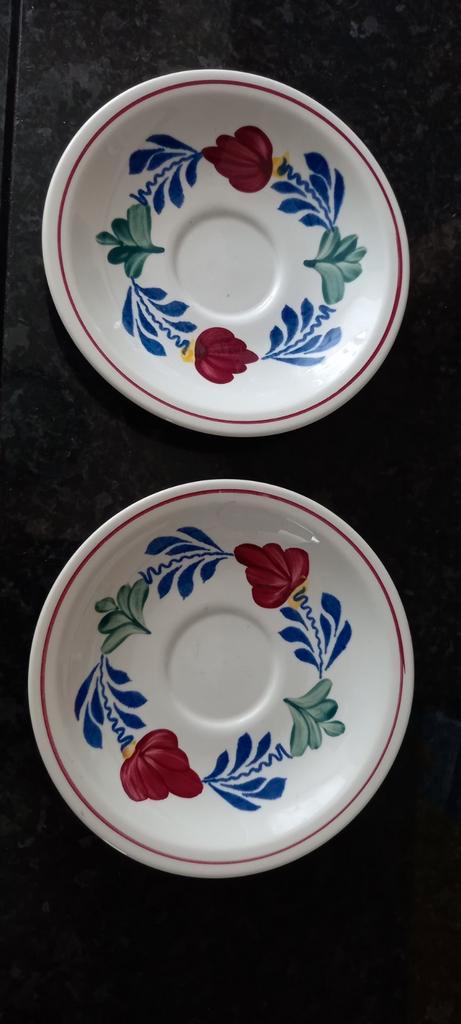 Boch Royal Holland schoteltjes (2 stuks) boerenbont, Antiek en Kunst, Antiek | Servies los, Ophalen of Verzenden