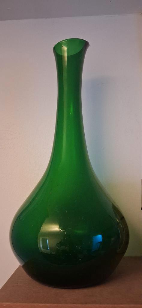 Vintage Groene Vaas, Antiek en Kunst, Antiek | Vazen, Ophalen
