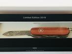 VICTORINOX Damast 2018 DELUXE TINKER Wood Swiss zakmes LIMIT, Ophalen of Verzenden, Nieuw