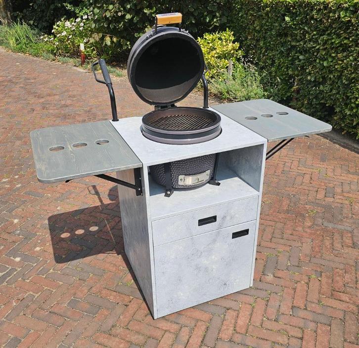 grill guru keramische BBQ, Tuin en Terras, Houtskoolbarbecues, Zo goed als nieuw, Ophalen