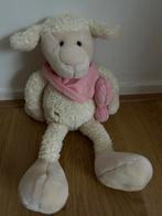 Knuffel, schaap, 40 cm, wit/roze, Ophalen of Verzenden, Overige typen