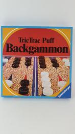 Backgammon, Tric Trac Puff, vintage Ravensburger 1976. 8C4, Hobby en Vrije tijd, Gebruikt, Ophalen of Verzenden