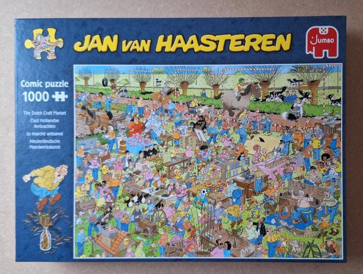 Puzzel Jan van Haasteren, Oud Hollandse Ambachten, 1000 Stuk, Hobby en Vrije tijd, Denksport en Puzzels, Zo goed als nieuw, Legpuzzel
