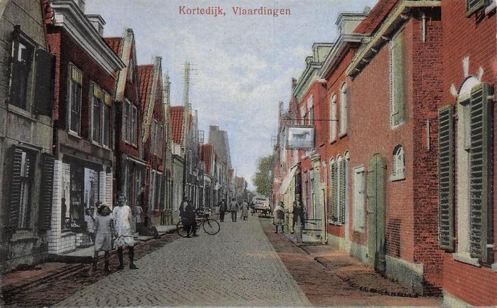 JM215 Vlaardingen Kortedijk ca 1910, Verzamelen, Ansichtkaarten | Nederland, Ongelopen, Zuid-Holland, Voor 1920, Verzenden