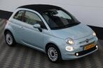 Fiat 500 C 1.0 Hybrid Dolcevita Carplay Airco Cruise BTW !, Gebruikt, Zwart, Cabriolet, Leder en Stof