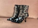 Costes Pailetten Laarzen - Maat 38, Ophalen of Verzenden, Zo goed als nieuw, Zwart, Lage of Enkellaarzen