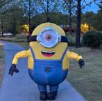 Minion carnavalspak. Zo goed als nieuw!!, Ophalen of Verzenden, Zo goed als nieuw, 110 t/m 116, Jongen of Meisje