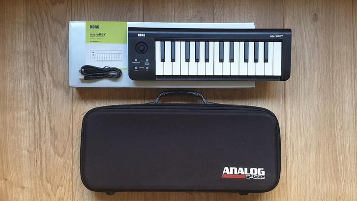 Korg microKEY 25 midi-keyboard zgan + Analog Cases hardcase, Muziek en Instrumenten, Keyboards, Zo goed als nieuw, Overige aantallen