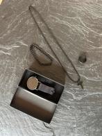 Zwart Horloge Set met Kruis Ketting, Armband & Ring, Overige materialen, Polshorloge, Nieuw, Ophalen