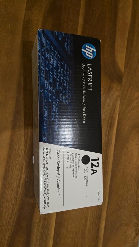 Gratis HP 12A Laserjet Inktcartridges, Computers en Software, Printerbenodigdheden, Gebruikt, Cartridge, Ophalen