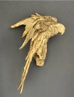 papegaai voor aan de muur (goud) 50Hoog 25Breed/Nieuw!, Ophalen of Verzenden, Nieuw, Dier