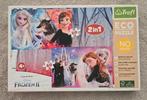 2 in 1 puzzel Frozen, Anna en Elsa puzzels, 2x 60 stukjes, Ophalen, Meer dan 50 stukjes, 4 tot 6 jaar
