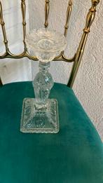 Vintage kandelaar, Ophalen of Verzenden, Glas