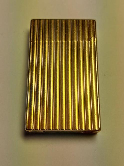 S.T. Dupont Ligne 2 Goud, Verzamelen, Rookartikelen, Aanstekers en Luciferdoosjes, Gebruikt, Aansteker, Ophalen of Verzenden