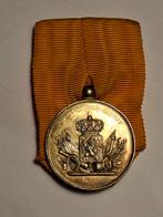 Wilhelmina trouwe dienst in zilver medaille, Ophalen of Verzenden, Landmacht, Nederland, Lintje, Medaille of Wings