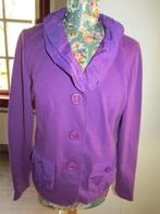 D524 Erfo Different mt 40 nieuw jasje paars roezelkraag, Maat 38/40 (M), Verzenden, Paars, Nieuw
