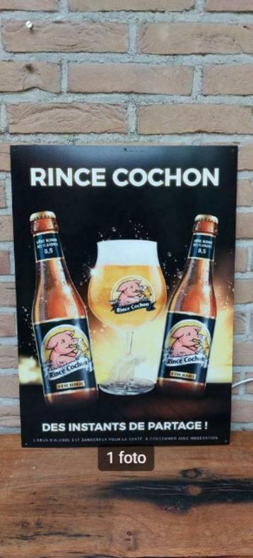 Groot en mooi wandbord Rince Cochon beschikbaar voor biedingen
