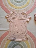 Lichtroze shirt camaieu maat l met schelpjes, Ophalen of Verzenden, Zo goed als nieuw, Roze, Korte mouw