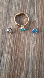 Mooie ring  met verwisselbare steentjes, Sieraden, Tassen en Uiterlijk, Ringen, Ophalen of Verzenden, Zo goed als nieuw, Dame