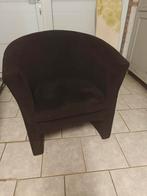 Zwarte Fauteuil, Huis en Inrichting, Fauteuils, Ophalen, Gebruikt, 75 tot 100 cm, 75 tot 100 cm