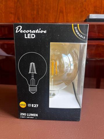 Decorative LED Bulb E27 – Gold, Dimmable, Vintage Look beschikbaar voor biedingen