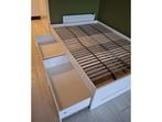 IKEA bed Brimnes wit met lades 140x200, Ophalen, Wit, Tweepersoons, 140 cm