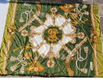 Sevini Zijde Sjaal Chasses Royales groen,Goud,Crème, Kleding | Dames, Mutsen, Sjaals en Handschoenen, Ophalen of Verzenden, Maat 46/48 (XL) of groter