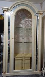 Italiaanse Hoogglans Vitrinekast, Ophalen, Zo goed als nieuw, 25 tot 50 cm, 200 cm of meer