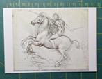 Leonardo da Vinci - Studie voor het Sforza monument 1488-89, Ophalen of Verzenden, 1980 tot heden, Ongelopen