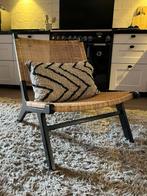 HK Living Webbing Fauteuil, Huis en Inrichting, Ophalen, Zwart, Zo goed als nieuw, Eén