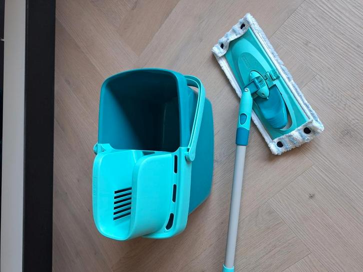 leifheit power clean vloerwisser en emmer met wringer, Huis en Inrichting, Schoonmaakartikelen, Ophalen of Verzenden