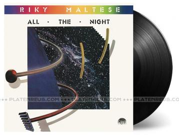 Riky Maltese All the Night 12" Maxisingle Nieuw Italo Zwart beschikbaar voor biedingen