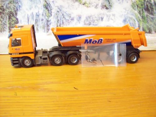 Tekno - Mercedes Actros - 2 assige Meiller Kipper - MOB -  6, Hobby en Vrije tijd, Modelauto's | 1:50, Zo goed als nieuw, Bus of Vrachtwagen