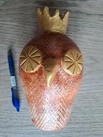 Hele leuke keramiek beeldje UIL met kroontje, Ophalen of Verzenden