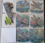 Diamond painting set, 6 dubbele kaarten, libelles, Hobby en Vrije tijd, Kaarten | Zelf maken, Ophalen of Verzenden, Nieuw, Blanco kaart of Basiskaart